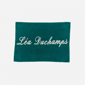 Coupon de tissu vert à coudre