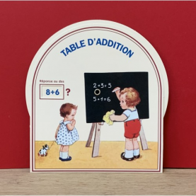 Disque éducatif pour enfant pour réviser les tables d'addition de la marque Le tablier Bobine