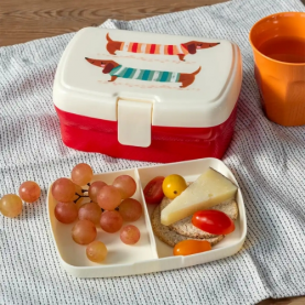 Lunch box avec plateau amovible