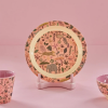 Assiette en mélaminé - Jungle animals pink