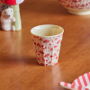 Petit gobelet en mélaminé - Forêt rose