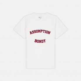 Assomption Bondy - Tee-shirt de sport, collège - Blanc et rouge