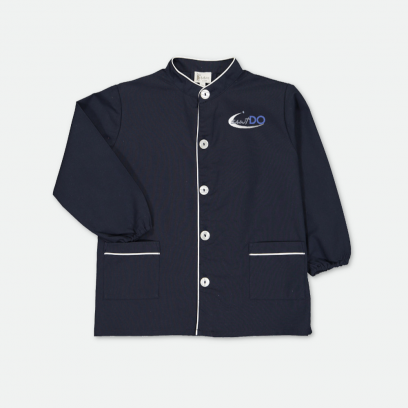 Saint Do - Tablier Primaire avec écusson, col Mao – Marine