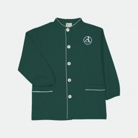 NOUVEAUTE 2024 Jeanne d'arc Saint Maur des Fossés - Tablier garçon, col mao – Vert