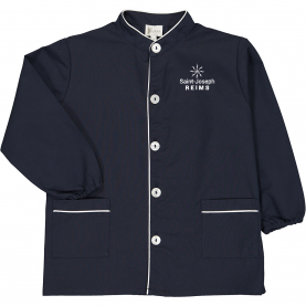 St Joseph maternelle & primaire - Tablier garçon marine, brodé au logo