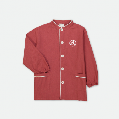 Jeanne d'arc Saint Maur des Fossés - Tablier garçon, col mao – Grenat