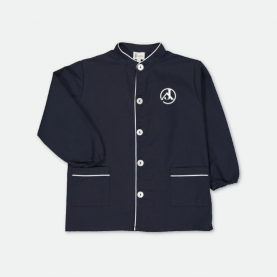 Jeanne d'arc Saint Maur des Fossés - Tablier garçon, col mao – Marine