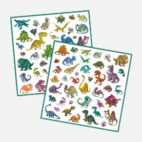 Stickers dinosaures de la collection Les petits cadeaux des grands de la marque Le Tablier Bobine