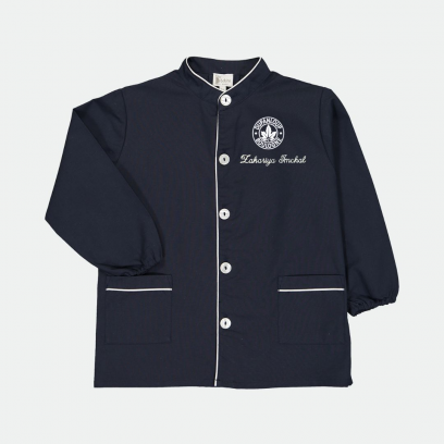 Dupanloup - Tablier maternelle garçon, col Mao – Marine