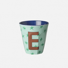 Gobelet Alphabet Lettre E étoiles