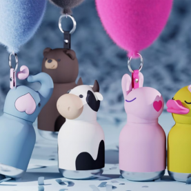 Mini gourde en acier inoxydable éléphant