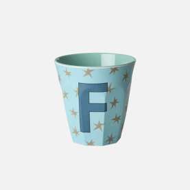 Gobelet Alphabet Lettre F étoiles