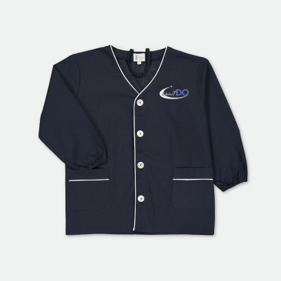 Saint Do - Tablier Primaire avec écusson, col V – Marine