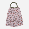 Serviette élastiquée en gaze de coton fleurs