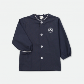 Jeanne d'arc Saint Maur des Fossés - Tablier mixte, col rond– Marine