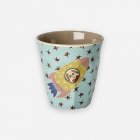 Gobelet en mélamine – Chien fusée kaki