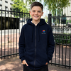 Perrin Sainte Trinité - Gilet capuche zippé  - Marine- Optionnel
