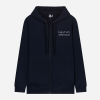 Gilet zippé à capuche marine