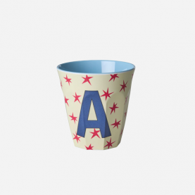 Gobelet Alphabet Lettre A étoiles