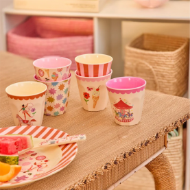 Petit gobelet glace italienne rose pâle