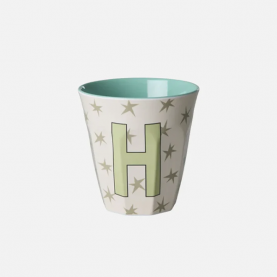Gobelet Alphabet Lettre H étoiles