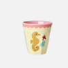 Petit gobelet hippocampe rose tendre