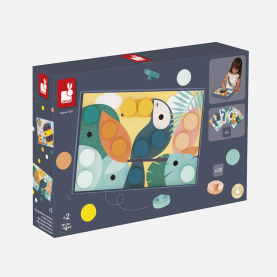 Boite mes premières mosaïques n bois de la marque Le Tablier Bobine.