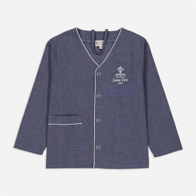 Félix à pressions recyclé - Maternelle, Jeanne d'Arc Mermoz - Bleu Jean