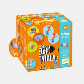 Mémo jungle de la collection jeux éducatifs de la marque Le Tablier Bobine.