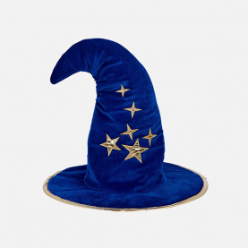 Chapeau magicien Willy bleu