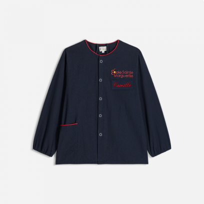 Modèle Fred Recyclé, Ste Marguerite - Marine à passepoil rouge