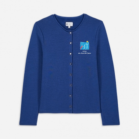 Ecole Sacré-Coeur - Gilet pressions - Bleu Impérial