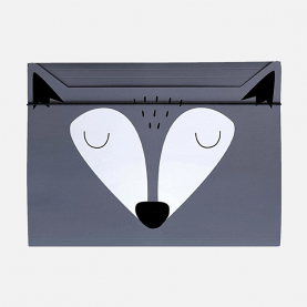 Chemise avec élastique A4 chat gris - fourniture scolaire