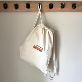 Sac de Gym brodé Van Orange  personnalisable maternelle