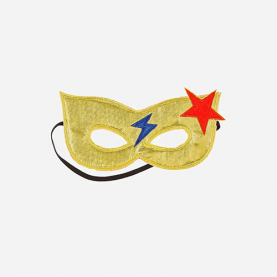 Masque Super-Héroïne doré