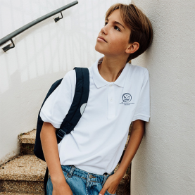 Mère Teresa  - Polo manches courtes, blanc