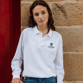 Sainte Marie Le Bourget - Polo manches longues, blanc