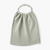 Serviette élastiquée maternelle - Vert de gris/ palmiers