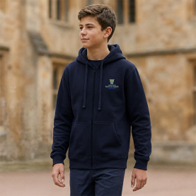 Sainte Marie Le Bourget - Gilet capuche zippé - Marine