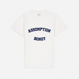 Assomption Bondy - Tee-shirt de sport, collège - Blanc et marine