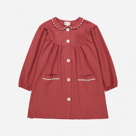 Tablier école fille - col Claudine – Marine