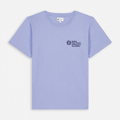St Thomas de Villeneuve - T-shirt manches courtes mixte, bleu Gitane