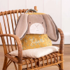 Sac à dos enfant maternelle lapin ocre - Personnalisation + 13€