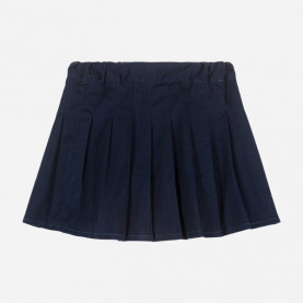 Jupe plissée, marine