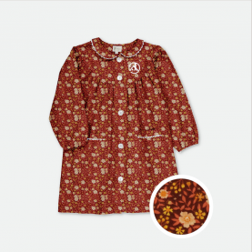 Jeanne d'arc Saint Maur des Fossés - Tablier fille, col Claudine – Venise fleuri