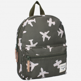 Sac à dos pour enfant à imprimé avions de la marque Le Tablier Bobine.