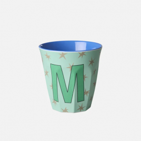 Gobelet Alphabet Lettre M étoiles