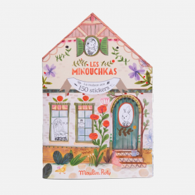 Cahier de coloriage avec de stickers sur le thème des Minouchkas