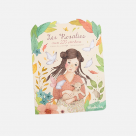 Cahier de coloriages avec stickers les rosalies