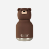 Mini gourde en acier inoxydable ours brun